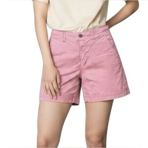 Gap Girlfriend Khaki short Light coral Cotton Blend 5” Womens 4 High rise Preppy